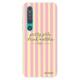 Átlátszó szilikon tok az alábbi mobiltelefonokra Xiaomi Mi 10 - Pretty matcha