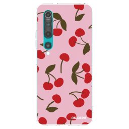 Átlátszó szilikon tok az alábbi mobiltelefonokra Xiaomi Mi 10 - Cherry
