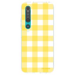Átlátszó szilikon tok az alábbi mobiltelefonokra Xiaomi Mi 10 - Gride lemon