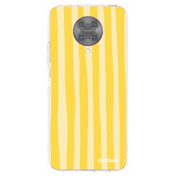 Átlátszó szilikon tok az alábbi mobiltelefonokra Xiaomi Poco F2 Pro - Lines lemon
