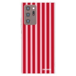 Átlátszó szilikon tok az alábbi mobiltelefonokra Samsung Galaxy Note 20 Ultra - Lines red
