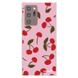 Átlátszó szilikon tok az alábbi mobiltelefonokra Samsung Galaxy Note 20 Ultra - Cherry