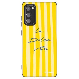 Fekete szilikon tok az alábbi mobiltelefonokra Samsung Galaxy S20 FE - Ladolcevita