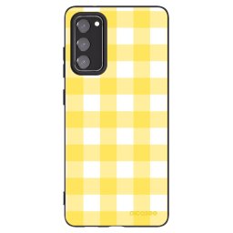 Fekete szilikon tok az alábbi mobiltelefonokra Samsung Galaxy S20 FE - Gride lemon