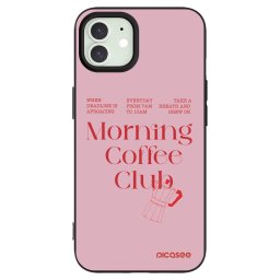 Fekete szilikon tok az alábbi mobiltelefonokra Apple iPhone 12 - Morning