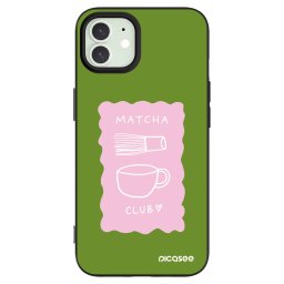Fekete szilikon tok az alábbi mobiltelefonokra Apple iPhone 12 - Matcha club