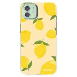 Átlátszó szilikon tok az alábbi mobiltelefonokra Apple iPhone 12 - Limoncella
