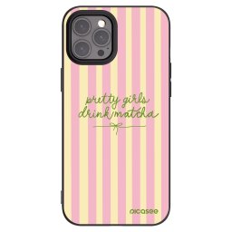 Fekete szilikon tok az alábbi mobiltelefonokra Apple iPhone 12 Pro Max - Pretty matcha