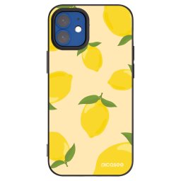 Fekete szilikon tok az alábbi mobiltelefonokra Apple iPhone 12 mini - Limoncella