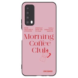 Fekete szilikon tok az alábbi mobiltelefonokra Huawei P Smart 2021 - Morning