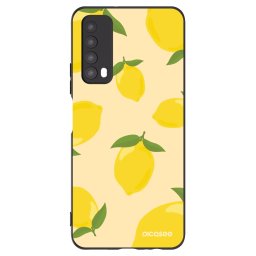 Fekete szilikon tok az alábbi mobiltelefonokra Huawei P Smart 2021 - Limoncella