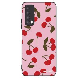 Fekete szilikon tok az alábbi mobiltelefonokra Huawei P Smart 2021 - Cherry