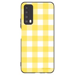 Fekete szilikon tok az alábbi mobiltelefonokra Huawei P Smart 2021 - Gride lemon