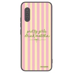 Fekete szilikon tok az alábbi mobiltelefonokra Sony Xperia 10 II - Pretty matcha