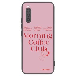 Fekete szilikon tok az alábbi mobiltelefonokra Sony Xperia 10 II - Morning