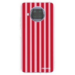 Átlátszó szilikon tok az alábbi mobiltelefonokra Xiaomi Mi 10T Lite - Lines red