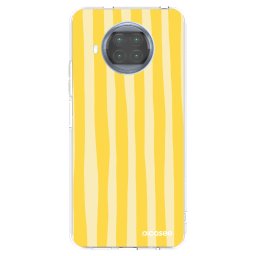 Átlátszó szilikon tok az alábbi mobiltelefonokra Xiaomi Mi 10T Lite - Lines lemon