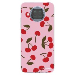 Átlátszó szilikon tok az alábbi mobiltelefonokra Xiaomi Mi 10T Lite - Cherry