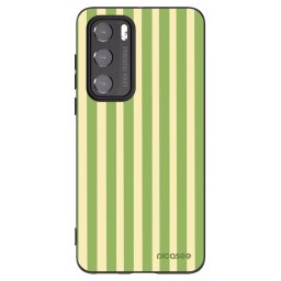 Fekete szilikon tok az alábbi mobiltelefonokra Huawei P40 - Lines Matcha