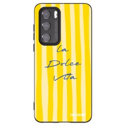 Fekete szilikon tok az alábbi mobiltelefonokra Huawei P40 - Ladolcevita