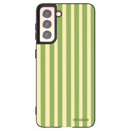 Fekete szilikon tok az alábbi mobiltelefonokra Samsung Galaxy S21 5G G991B - Lines Matcha