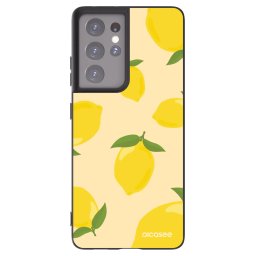 Fekete szilikon tok az alábbi mobiltelefonokra Samsung Galaxy S21 Ultra 5G G998B - Limoncella
