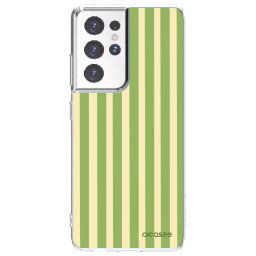 Átlátszó szilikon tok az alábbi mobiltelefonokra Samsung Galaxy S21 Ultra 5G G998B - Lines Matcha