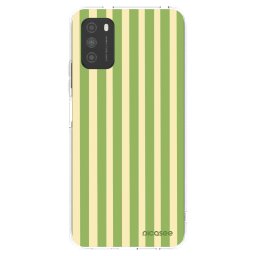 Átlátszó szilikon tok az alábbi mobiltelefonokra Xiaomi Poco M3 - Lines Matcha