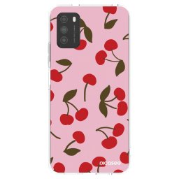 Átlátszó szilikon tok az alábbi mobiltelefonokra Xiaomi Poco M3 - Cherry