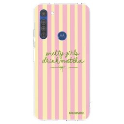 Átlátszó szilikon tok az alábbi mobiltelefonokra Motorola Moto G8 - Pretty matcha