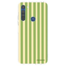 Átlátszó szilikon tok az alábbi mobiltelefonokra Motorola Moto G8 - Lines Matcha
