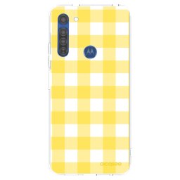 Átlátszó szilikon tok az alábbi mobiltelefonokra Motorola Moto G8 - Gride lemon