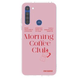 Átlátszó szilikon tok az alábbi mobiltelefonokra Motorola Moto G8 - Morning