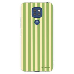 Átlátszó szilikon tok az alábbi mobiltelefonokra Motorola Moto G9 Play - Lines Matcha