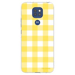 Átlátszó szilikon tok az alábbi mobiltelefonokra Motorola Moto G9 Play - Gride lemon