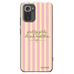 Átlátszó szilikon tok az alábbi mobiltelefonokra Xiaomi Redmi Note 10 - Pretty matcha