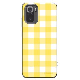 Átlátszó szilikon tok az alábbi mobiltelefonokra Xiaomi Redmi Note 10 - Gride lemon