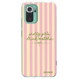 Átlátszó szilikon tok az alábbi mobiltelefonokra Xiaomi Redmi Note 10 Pro - Pretty matcha