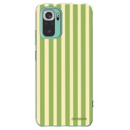 Átlátszó szilikon tok az alábbi mobiltelefonokra Xiaomi Redmi Note 10 Pro - Lines Matcha