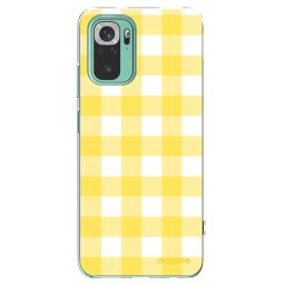 Átlátszó szilikon tok az alábbi mobiltelefonokra Xiaomi Redmi Note 10 Pro - Gride lemon