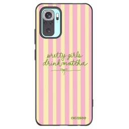 Fekete szilikon tok az alábbi mobiltelefonokra Xiaomi Redmi Note 10 Pro - Pretty matcha