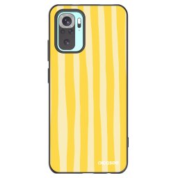 Fekete szilikon tok az alábbi mobiltelefonokra Xiaomi Redmi Note 10 Pro - Lines lemon