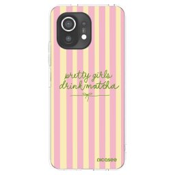 Átlátszó szilikon tok az alábbi mobiltelefonokra Xiaomi Mi 11 - Pretty matcha