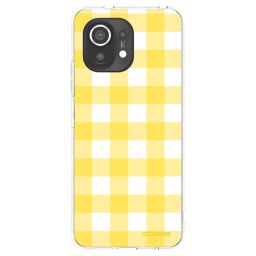 Átlátszó szilikon tok az alábbi mobiltelefonokra Xiaomi Mi 11 - Gride lemon