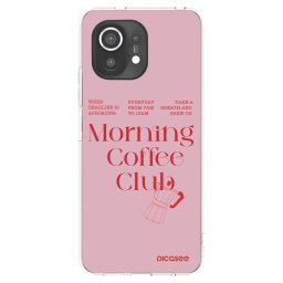 Átlátszó szilikon tok az alábbi mobiltelefonokra Xiaomi Mi 11 - Morning