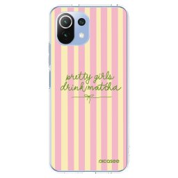 Átlátszó szilikon tok az alábbi mobiltelefonokra Xiaomi Mi 11 Lite - Pretty matcha