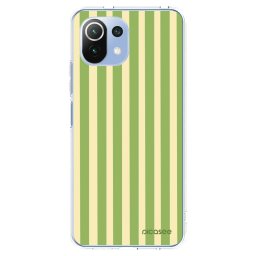 Átlátszó szilikon tok az alábbi mobiltelefonokra Xiaomi Mi 11 Lite - Lines Matcha