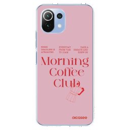 Átlátszó szilikon tok az alábbi mobiltelefonokra Xiaomi Mi 11 Lite - Morning
