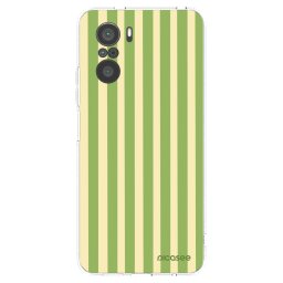Átlátszó szilikon tok az alábbi mobiltelefonokra Xiaomi Poco F3 - Lines Matcha