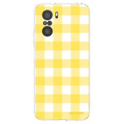 Átlátszó szilikon tok az alábbi mobiltelefonokra Xiaomi Poco F3 - Gride lemon